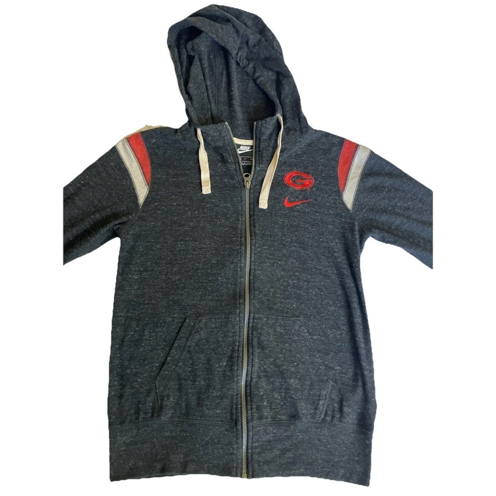 Georgia Bulldogs Nike Hoodie Mens Small Cotton Full‎ Zip